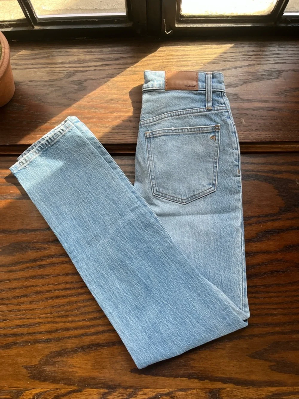 Light Blue Denim Jeans - vintage full-length Jean - Madewell - Picture 1 of 5